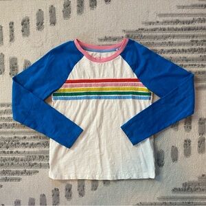 👀 NEW Mini Boden Kids Colorful Striped Long Sleeve Shirt Size 11-12Y 152cm
